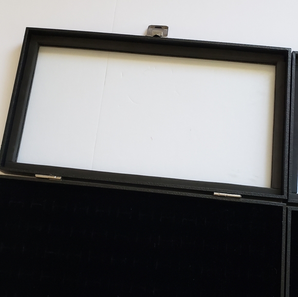 x2 72 Slot Jewelry Boxes Black Rings Earrings Boxes 144 Slot Total - Picture 7 of 16